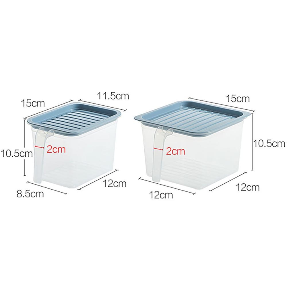 5 Stks/set Keuken Opslag Containers Plastic Voedsel Opslag Container Clear Rijst Doos Koelkast Organisator Thee Bean Grain Case