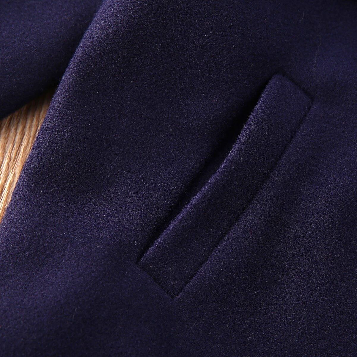 2-8y baby meisjes gemengde jas outfits blauwe strik lange mouwen slanke herfst winter top bovenkleding