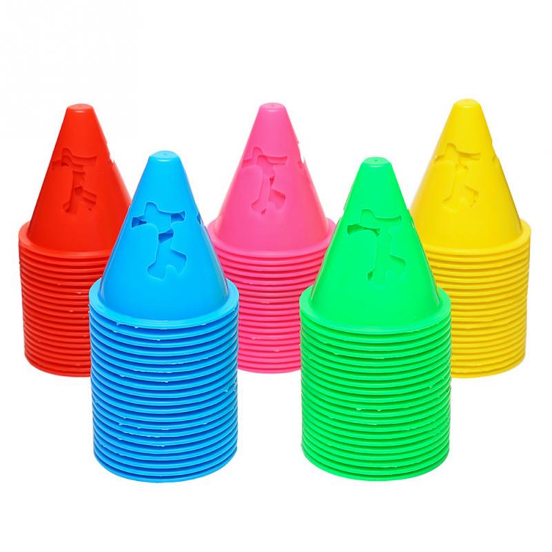 20pcs/pack Stadium Sport Free Slalom Obstacle Marking Equipment Football Training Cone Agility Practice Inline Skate Pile Cup