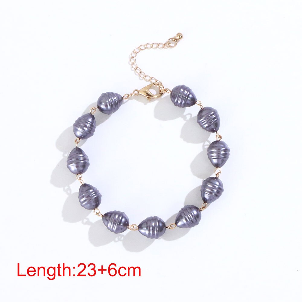 KOMI Adult/Kid Size Polynesian Hawaiian Samoa Marshall Jewelry Imitation Pearls Flower Turtle Seahorse Men Woman Bracelet Bangle: one size