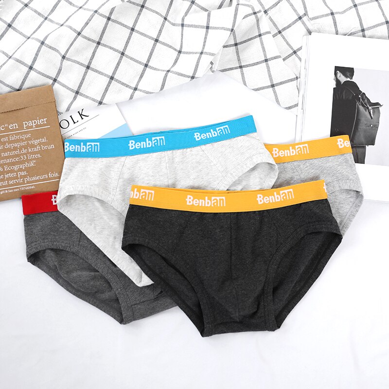 4 Pieces Boxer Cotton Men Underwear Solid Color Simple Boxer Shorts U Convex Youth Trend Comfortable Men Underpants Pack: XXXL