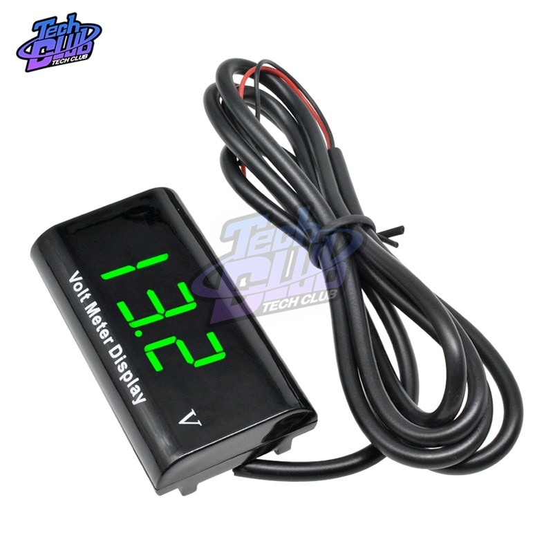 Dc 8-18v ipx 6 vandtæt digital voltmeter 12v bilbåd motorcykel 0.56 tommer led display volt spændingsmåler mini tester panel