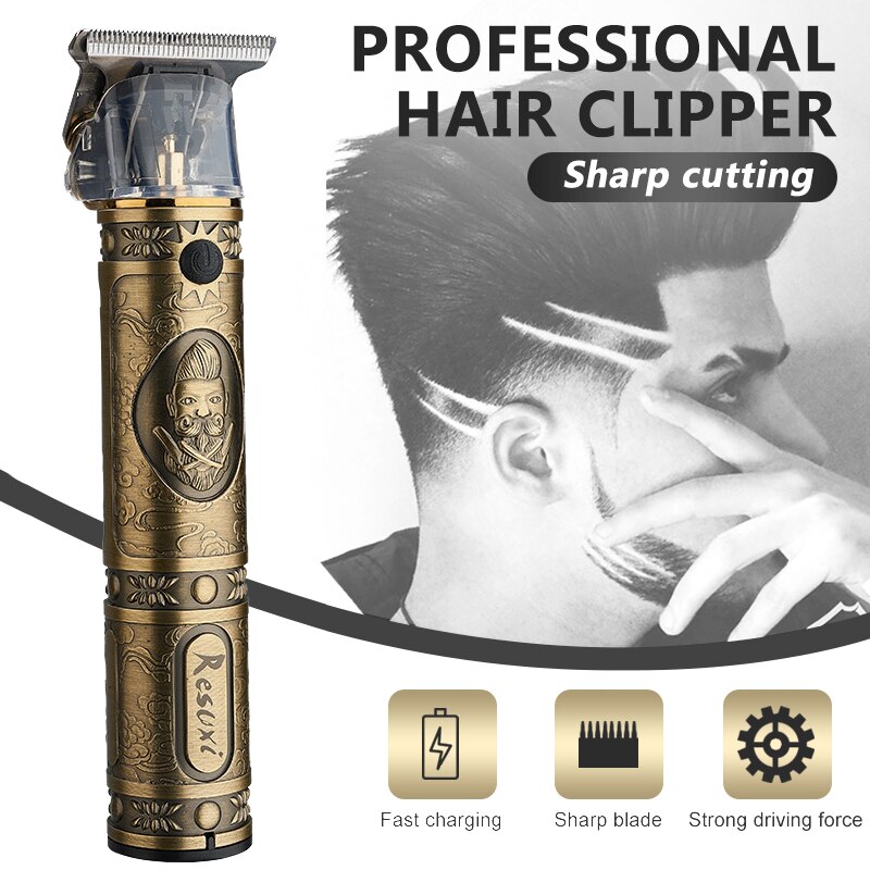 T9 Upgrade LED Electric Hair Clipper Set Baldheaded Cordless Men Shaver Beard Barber Trimmer Razor Rechargeable Cutting Machine: 01