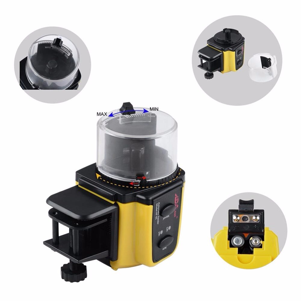 Nicrew Aquarium Tank Automatic Fish Feeder Digital LCD Timer Food Feeding Electronic Fish Food Feeder Timer