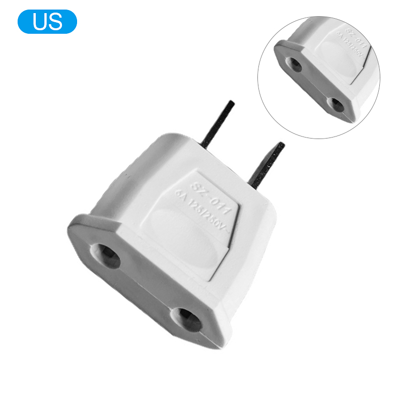 US-Buchse auf EU-Stecker, Steckdose, Reiseladegerät, Steckdosenadapter, USA auf Europa, europäische Verordnung, Ladekonverter-Stecker: Blau
