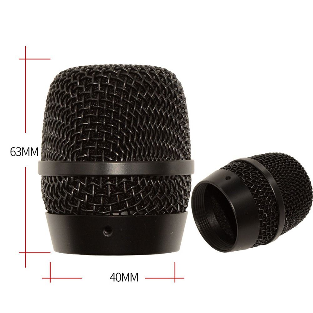 Head Replacement High Density Sponge Accessory Metal Mic Mesh Cover Microphone Mesh Head Microphone Grill Head Replacement Head: WHITE