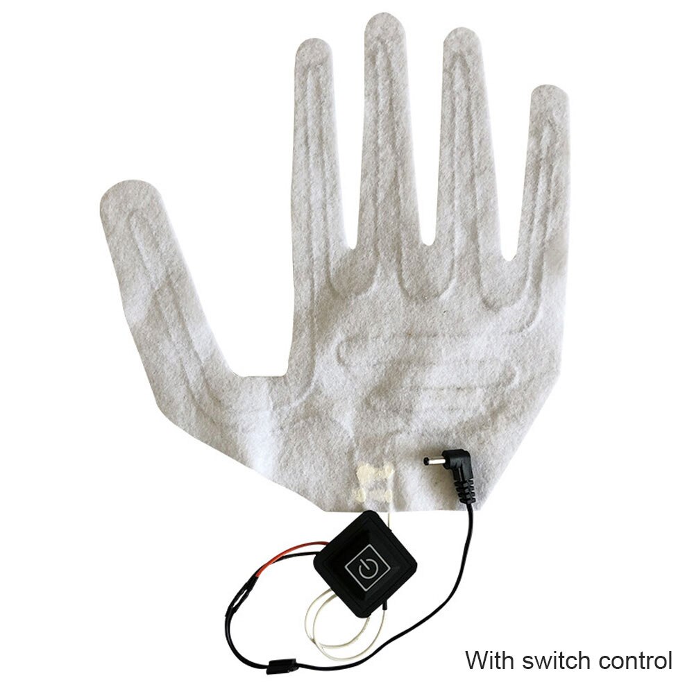 1Pc USB Beheizte Handschuhe Winter Warme Fünf-Finger Handschuhe Heizung Pad Elektrische Heizung Film Handschuh Heizung Blatt: M