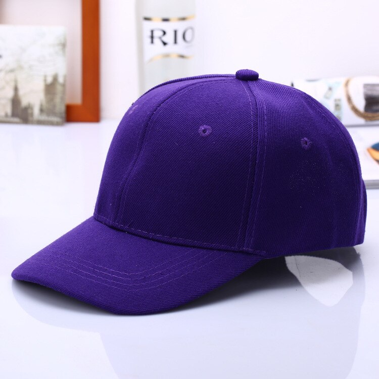 Black Cap Solid Color Baseball Cap Snapback Caps Casquette Hats Fitted Casual Gorras Hip Hop Dad Hats For Men Women Unisex: Violet