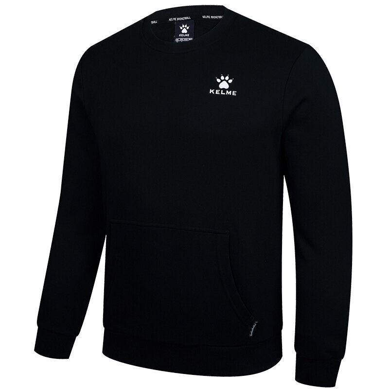 Kelme Sport Trui Mannen Hoody Oefening Truien Lente Herfst Lange Mouw Training Shirts Voetbal Sweatshirt Breathble 3881525: S / Black Sweaters