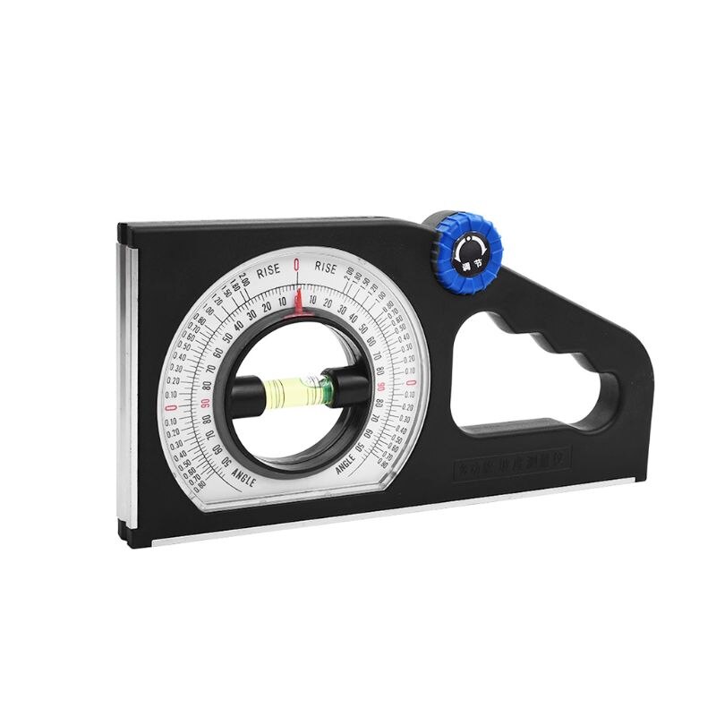 Multifunctionele magnetische hellingmeter, niet-meetinstrument, hellingmeter, universele schuine gradenboog: Blauw