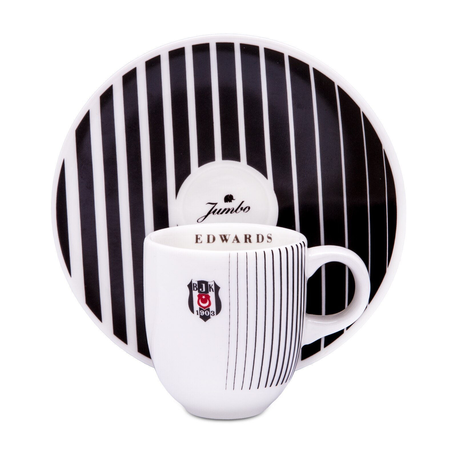 Jumbo besiktas edwards 2 turkkilaista kahvia espresso kuppi kahvisetti