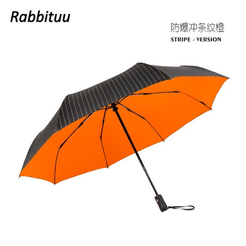 Stor automatisk mænd paraply træ folde vindtæt uv beskyttelse enkel regn parasol paraply paraply business paraply  mm60ys: D