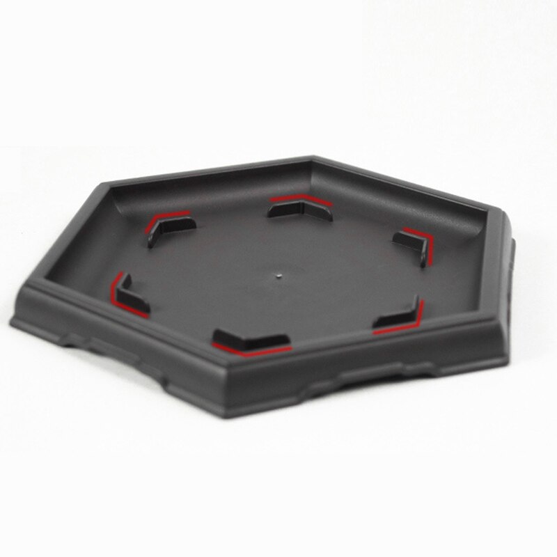 Pot de fleurs Hexagonal en plastique, Imitation sable violet, pour la maison, le jardin, pépinière