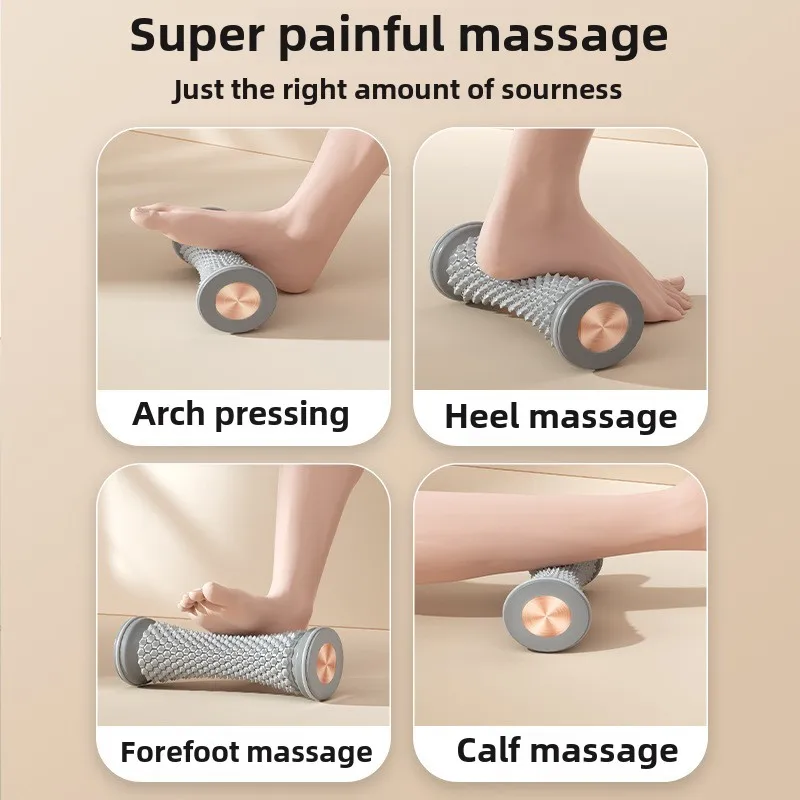 Foot Roller Massager for Flat Feet Improvement Plantar Fasciitis Prevention Foot Meridian Relaxation Reflexology Massage Tool