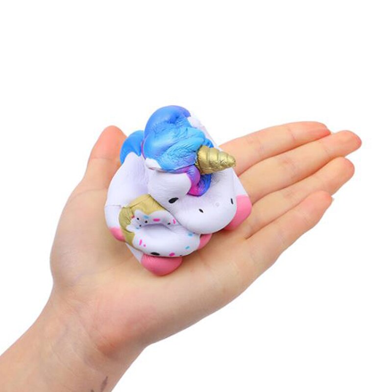 Bunte Einhorn Squishy Simulation Puppe Langsam steigend Weichen quetschen Spielzeug betonen Linderung Spielzeug