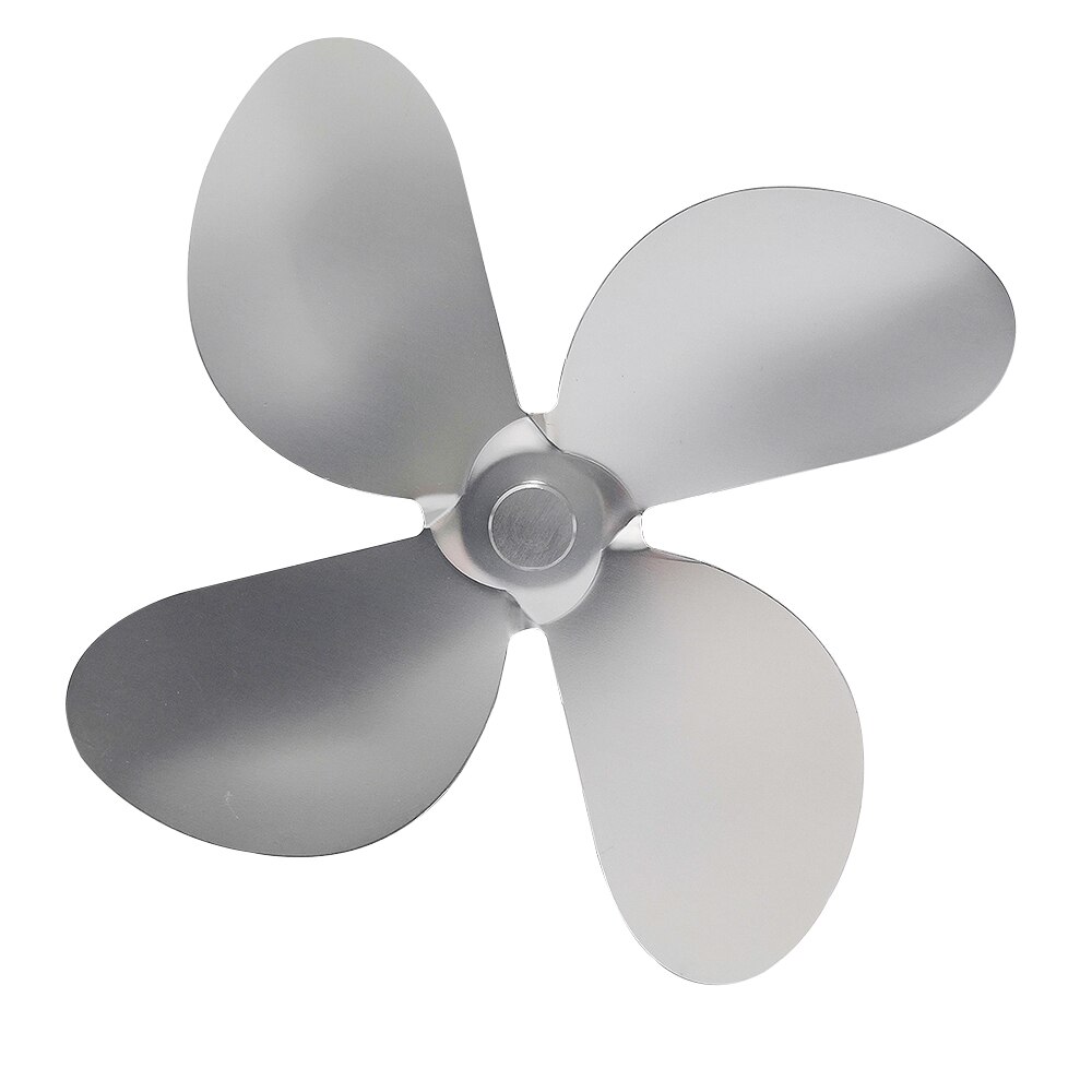 Large Airflow 4-Blade Heat Powered Stove Fan Blades Wood Log Burners Fireplace Parts Heat Distribution Stove Fans Blades: 02