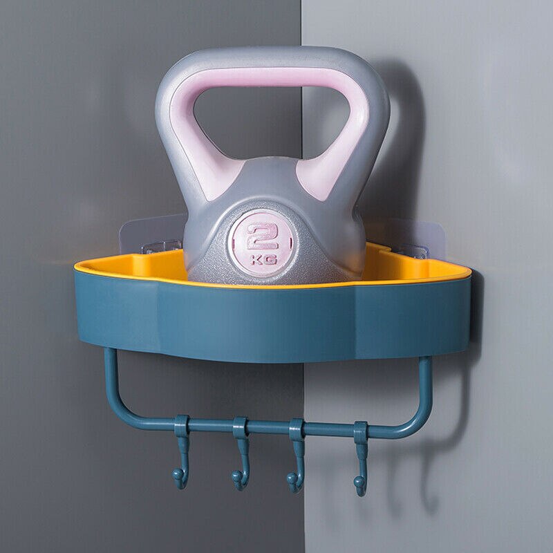 Badkamer Plank Organisator Snap Hoekkast Caddy Badkamer Hoekkast Douche Opslag Muur Houder Shampoo Houder