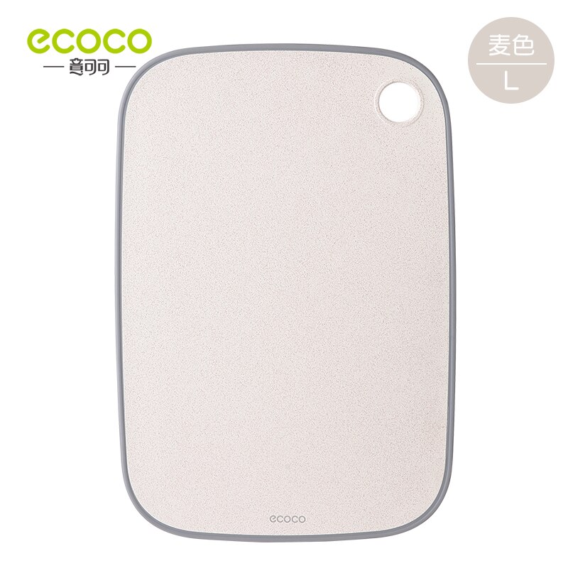 ECOCO Kitchen Chopping Blocks Food Cutting Board Not Moldy Classification Outdoors Camping Vegetable Fruits Meats Bread Cutting: Big Wheat color