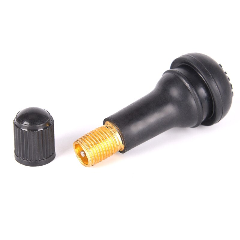 5PCs/set Black TR413 Tubeless Car Wheel Tire Valve Stems with Caps Tyre Rubber Valves With Dust Caps