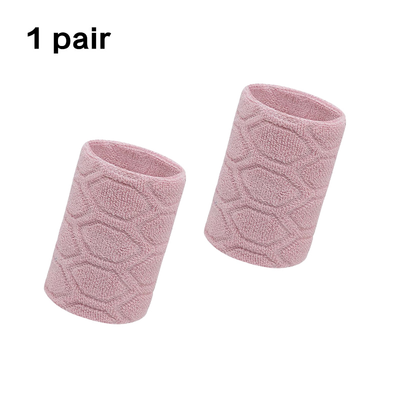 1 paio di braccialetti elastici in cotone supporto per polso da cestino avvolge gli uomini bambini palestra fitness Powerlifting tennis assorbimento del sudore