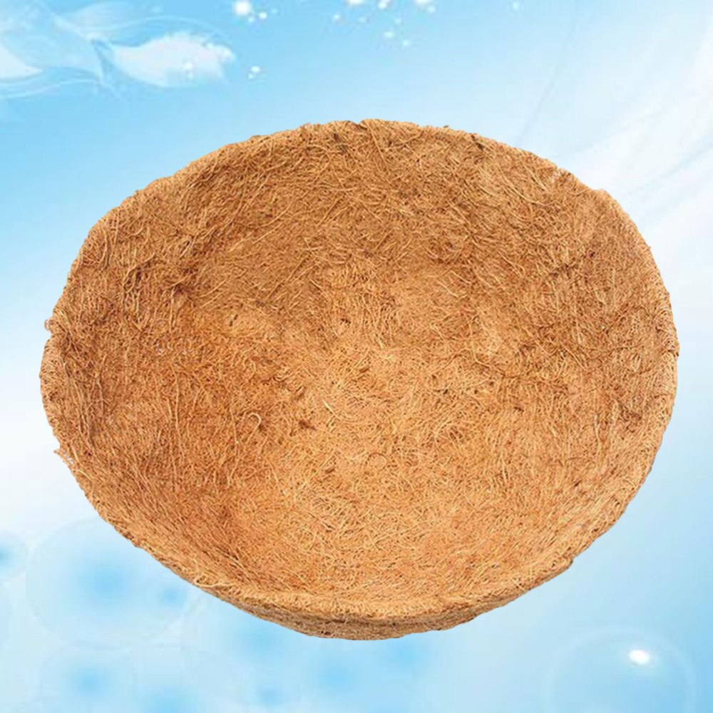 2 Pcs Coconut Liner Durable Practical Flower Pot Mat Pot Base for Ivy Snapdragon Green Iris