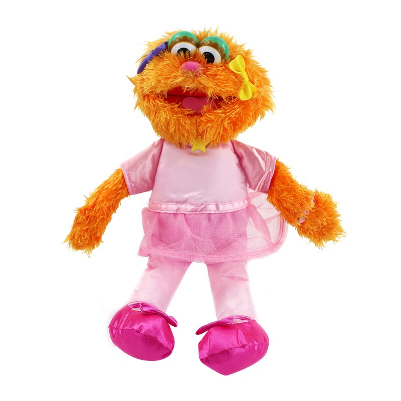 27-40cm Sesame Street Elmo Cookiemonster Oscar Grover Zoe Ernie Big Bird MR SUNFFLEUPAGUS Stuffed Plush Toy Doll Children: 30cm Zoe