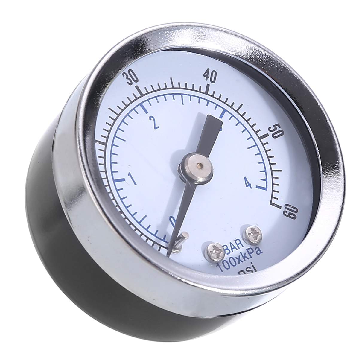 Industrial 0-60 PSI Air Pressure Gauge 1/8" NPT Air Compressor Pressure Gauge Back Mount with 1.5" Face Hydraulic Meter