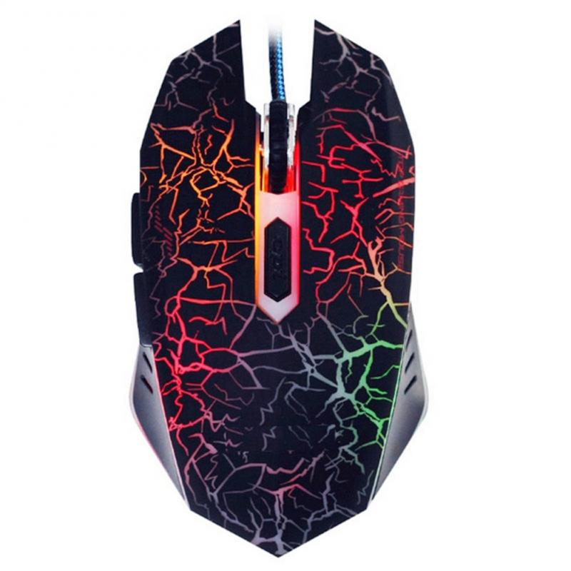 Colorful Backlight Optical Wired Gaming Mouse 6 Buttons With Scroll Wheel Game Pro Gamer For Laptop PC Computer