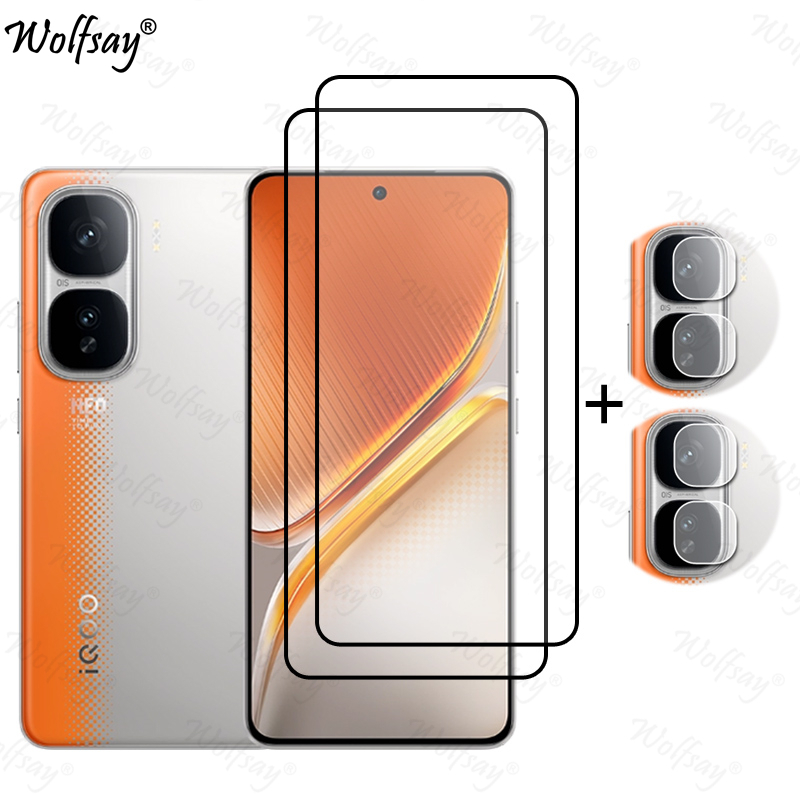 Full Cover Tempered Glass For Vivo iQOO Neo 10 Pro Screen Protector iQOO Neo 10 Pro Camera Glass For Vivo iQOO Neo 10 Pro Glass: Dark Green / Bundle1