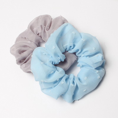 Chouchous élastiques à rayures et points, 2 pièces/lot, élastique pour queue de cheval, bandeau, corde pour cheveux, cravate, Stipe pour femmes et filles