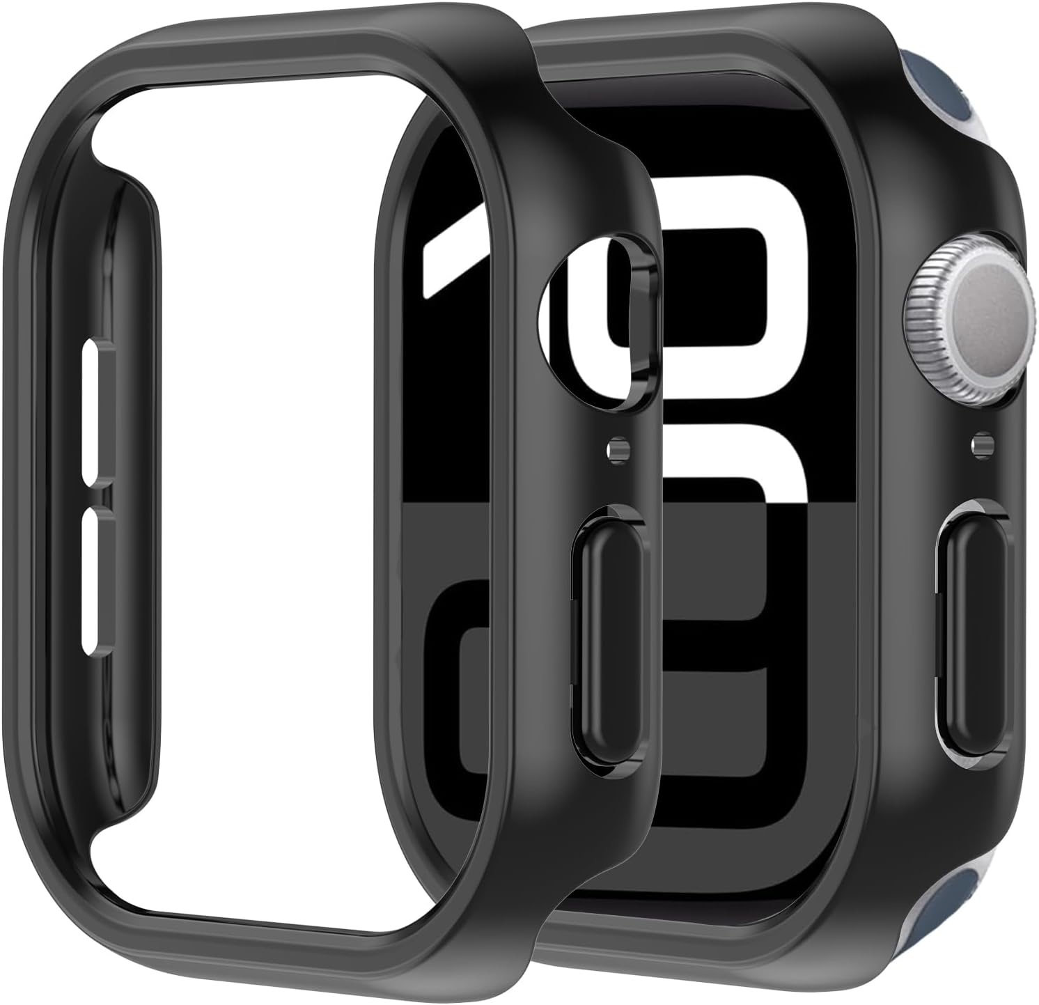 Cover for Apple Watch Case 44mm 40mm 45mm 41mm 42mm 38mm Accessories PC Protector bumper iWatch Series 8 7 SE 6 5 4 3 9 10 46mm