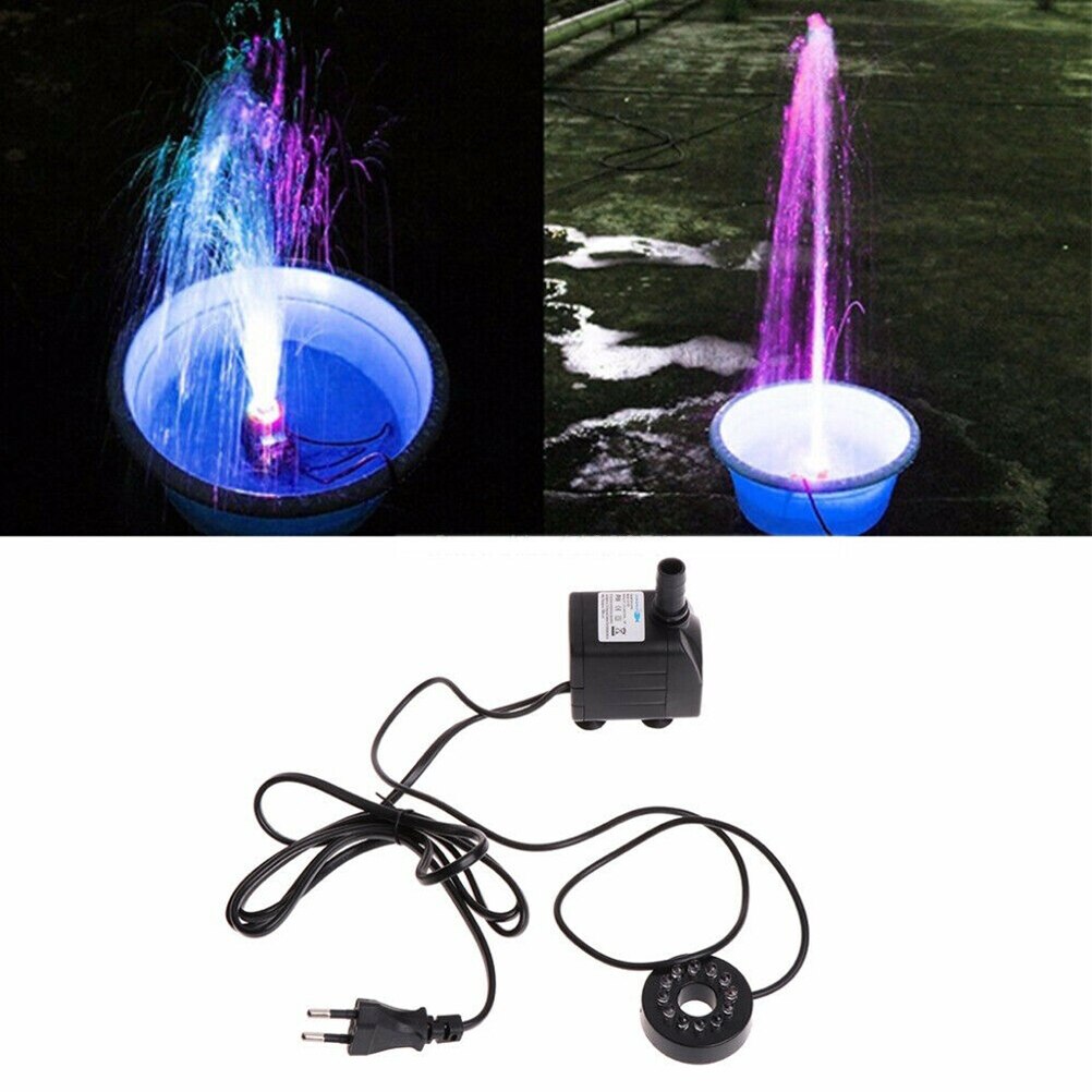 5W Submersible Water Pump Adjustable Water Flow for Ponds Fountains Tank Statuary Fish: Size 7