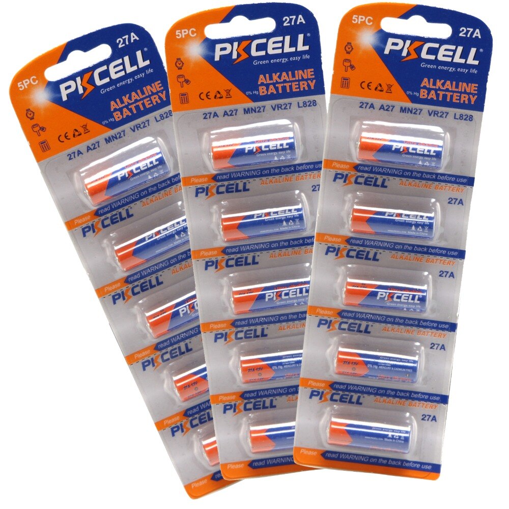 5 pcs/1 pack Pkcell 27A/MN27/GP27A/L828/A27 12 V B... – Grandado
