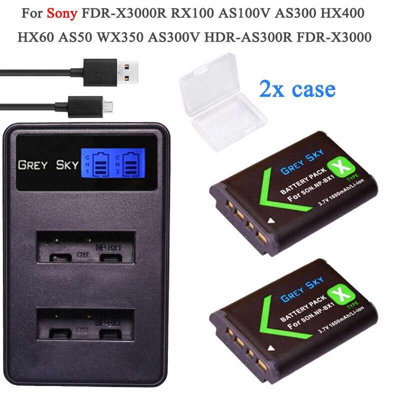 NP-BX1 NP BX1 batería para Sony DSC-WX350 HX60 HX400 H400 HX50 RX100M3 RX1R RX100M2 HX300 RX100 RX1 PJ410 X405 PJ240E: Package 7
