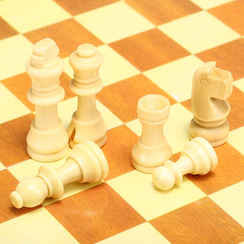 Houten Schaakspel Met Vouwen Schaakbord Backgammon Checkers Reizen Games Tocht Entertainment Educatief Speelgoed