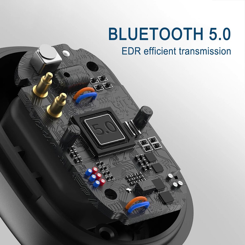 Mini Wireless Bluetooth 5.0 Earphone Sport Headset with Mic Handsfree in Ear Earbuds For Samsung Huawei All Phone Earphones
