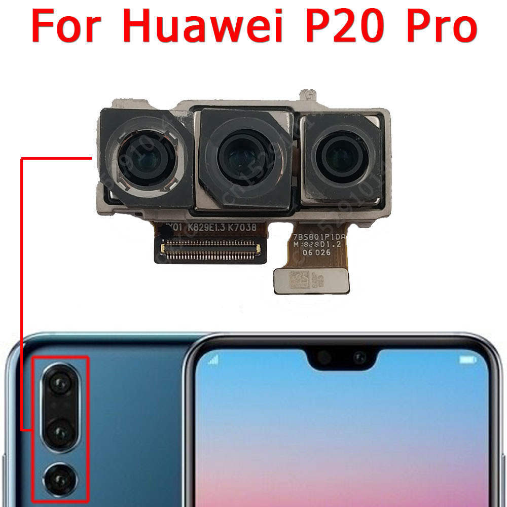 Original Rear Front Camera For Huawei P20 Lite Pro Small Selfie Back Facing Frontal Camera Module Flex Replacement Spare Parts: P20Pro Back