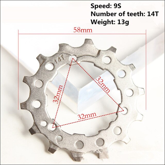 mountain bike cassette flywheel 9S 11T-19T full range of flywheel repair parts compatible with SHIMANO/SRAM/SunRace: 9-speed 14T