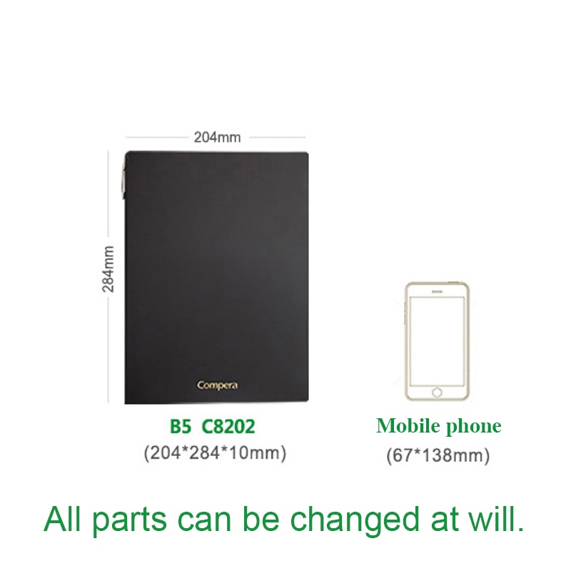 Multi function management book plan Notepad agenda business meeting notebook planner Gel Pen memo pad B5 office supplies