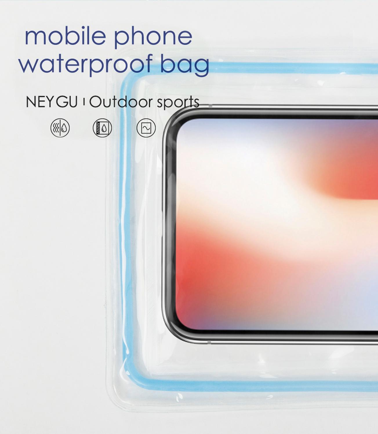 Universele waterdichte hoes voor iphone x xs max 8 7 6 s plus, beschermhoes voor telefoon, waterdichte telefoonhoes