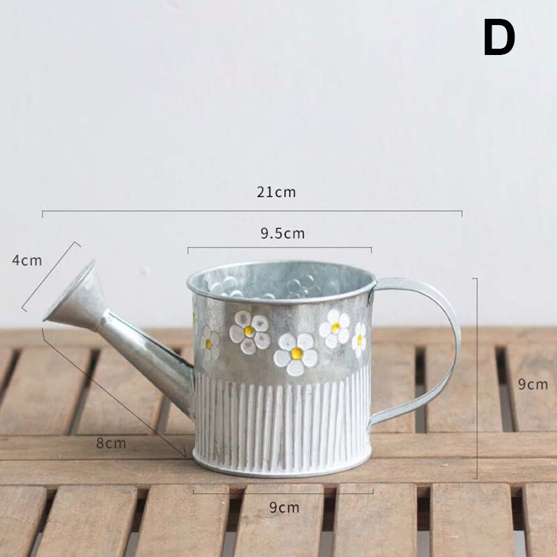 Cubo de hierro para flores, maceta, colgante Retro, barril, cubos para flores, plantas J2Y