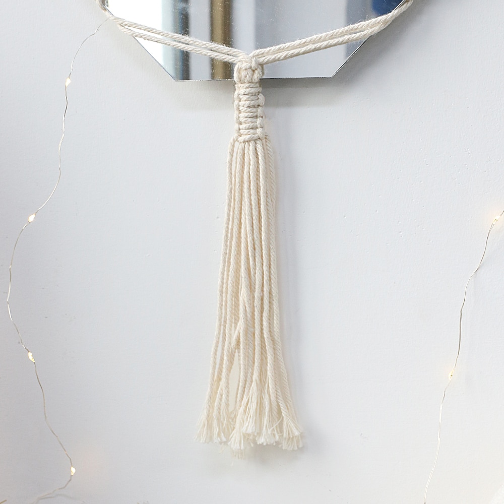 Boho Macrame specchio da parete decorazioni per la casa specchi decorativi decorazioni per la stanza estetica specchi da parete per soggiorno decorazione del bagno