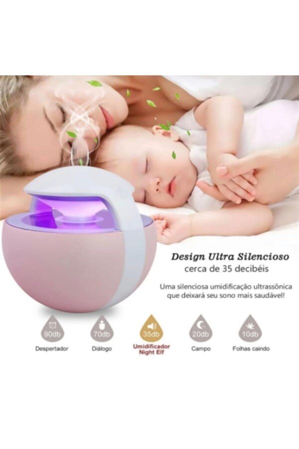 Illuminated Water Tank Air Humidifier Steam Machine Aroma Humidifier 450 Ml