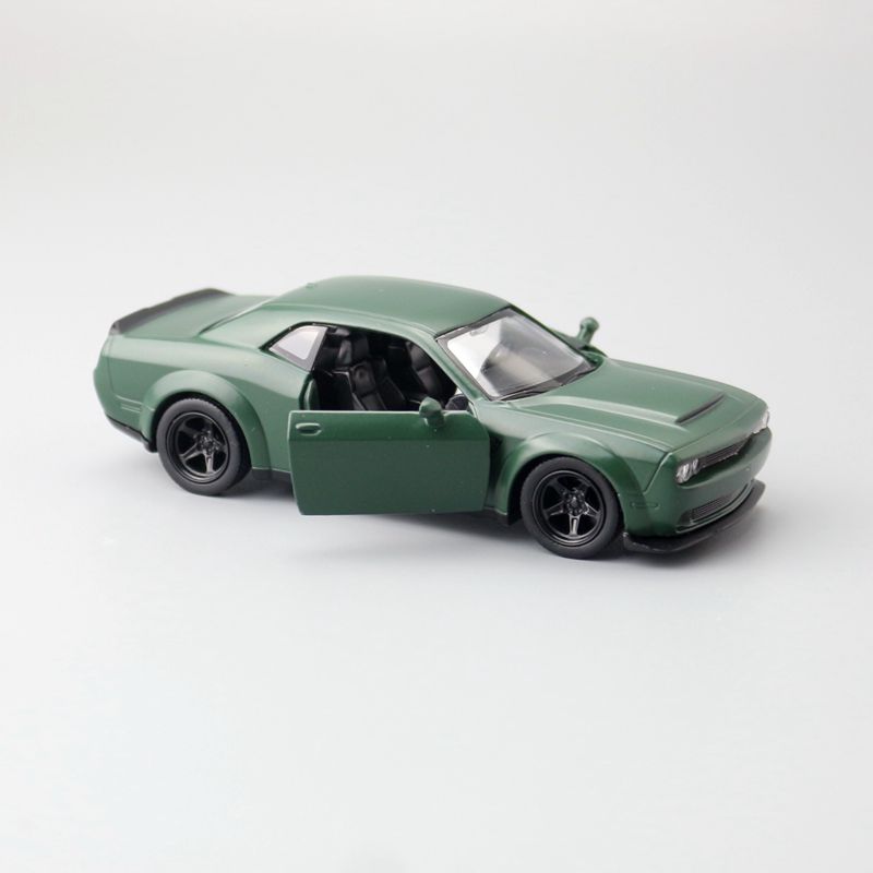 Hohe Simulation Maßstab 1:36 Dodge Challenger Legierung Ziehen Zurück Sammlung Spielzeug Auto Modell Kinder Original Box: Green No Box