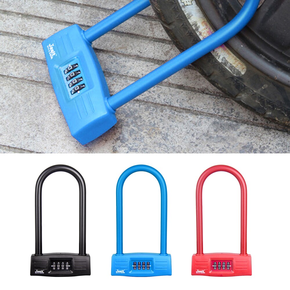 Fietsen u-slot zware anti-diefstal fiets combinatieslot combinatie poortslot voor fiets scooter motorfietsen