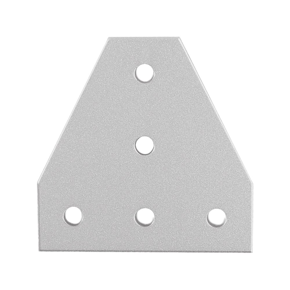 5 agujeros 90 grados Placa de junta soporte de ángulo de esquina junta de conexión tira para perfil de aluminio: Azul