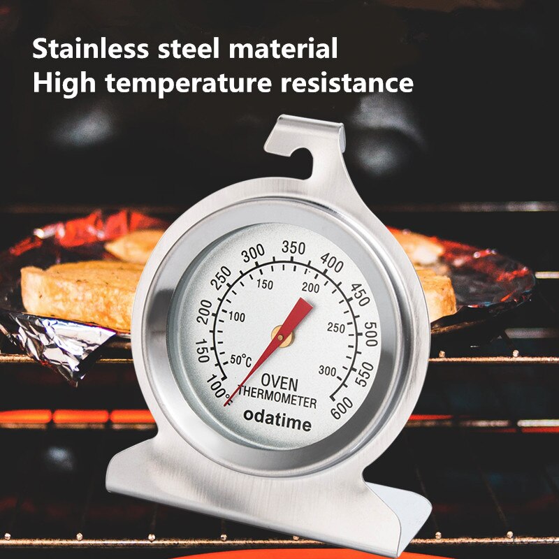 Odatime Food Meat Temperature Stand Hang Oven Thermometer Household Stainless Steel Thermometer Kitchen Cooker Baking Supplies