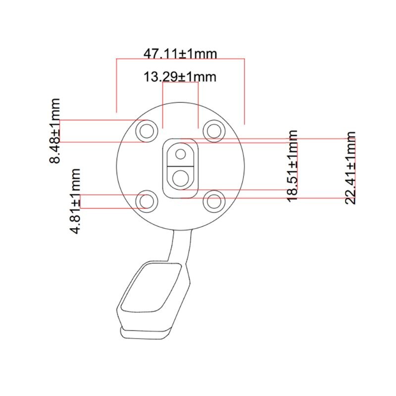 2022 SAE 2 hole 4 hole SAE wire with fixing screw hole Chassis assembled cover