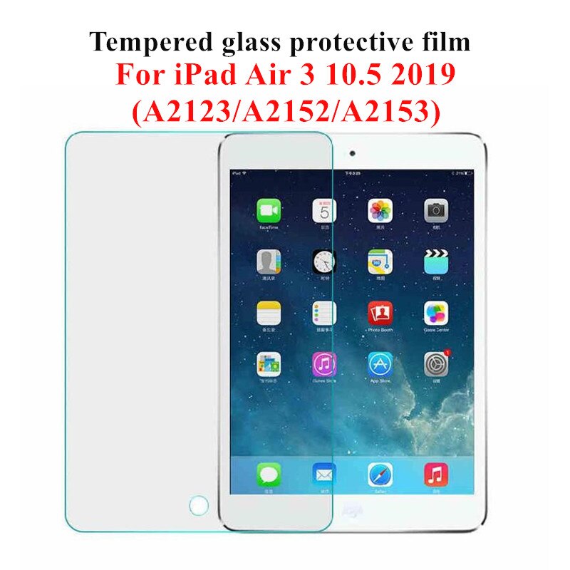 Tempered Glass for ipad air 1 2 ipad mini 2 3 4 5 6 HD Screen Protector 9H Protective Glass For iPad 9.7 10.5 11 inches: for iPad Air 10.5