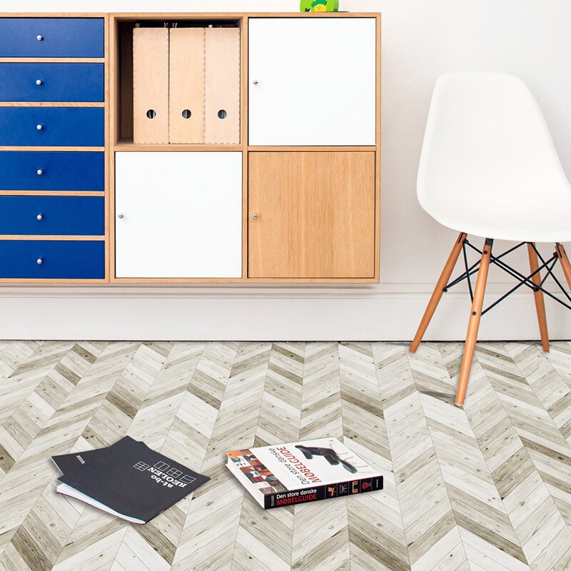 Funlife 20x300cm PVC Ground Sticker Anti-Slip Self-Adhesive Floor Sticker for Bathroom Kitchen Home Decor